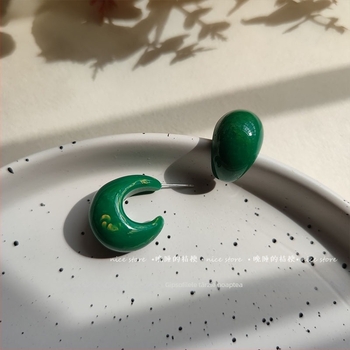 Cercei din rășină, stil pastoral, proaspăt și dulce, inspirați de Platycodon grandiflorum, vara 2021