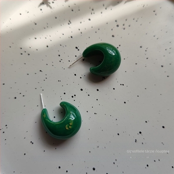 Cercei din rășină, stil pastoral, proaspăt și dulce, inspirați de Platycodon grandiflorum, vara 2021