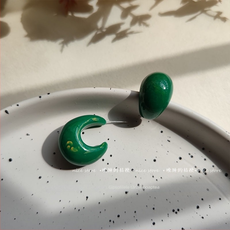 Cercei din rășină, stil pastoral, proaspăt și dulce, inspirați de Platycodon grandiflorum, vara 2021