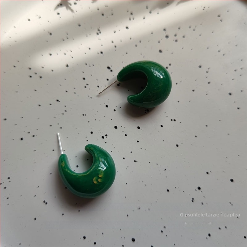 Cercei din rășină, stil pastoral, proaspăt și dulce, inspirați de Platycodon grandiflorum, vara 2021