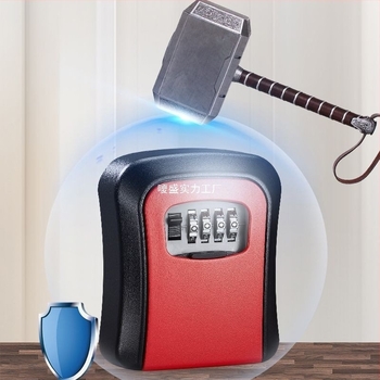 Cutie de chei cu parolă, montată pe perete, cu vizor de ușă | SHASHENG aliaj de aluminiu, anti-furt