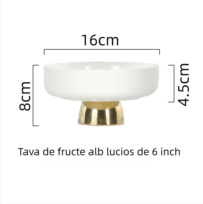 Chen Huang Farfurie de Fructe din Ceramică, Stil Simplu