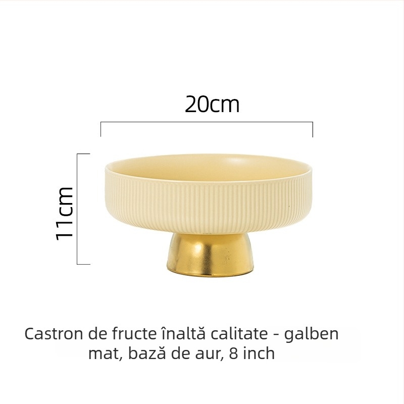 Chen Huang Farfurie de Fructe din Ceramică, Stil Simplu