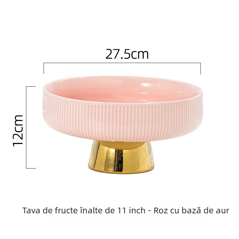 Chen Huang Farfurie de Fructe din Ceramică, Stil Simplu