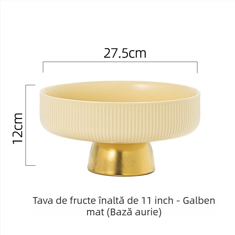 Chen Huang Farfurie de Fructe din Ceramică, Stil Simplu