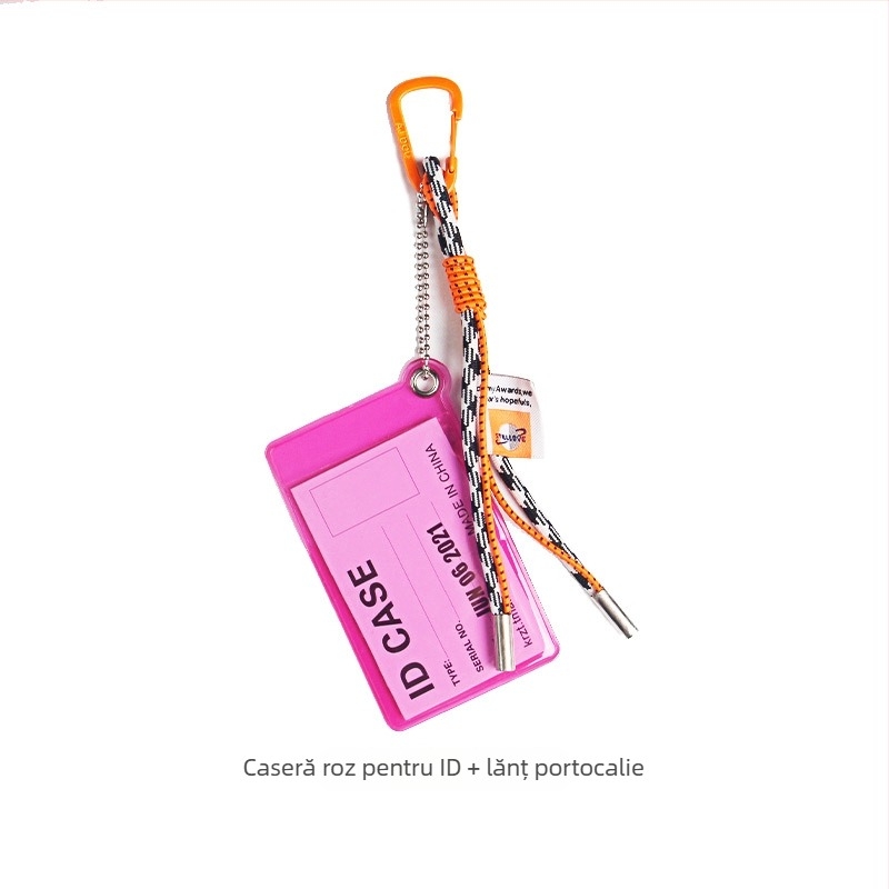 Port-card din PVC transparent cu clips, compartiment pentru card, imprimare logo, personalizabil – Origine Zhejiang