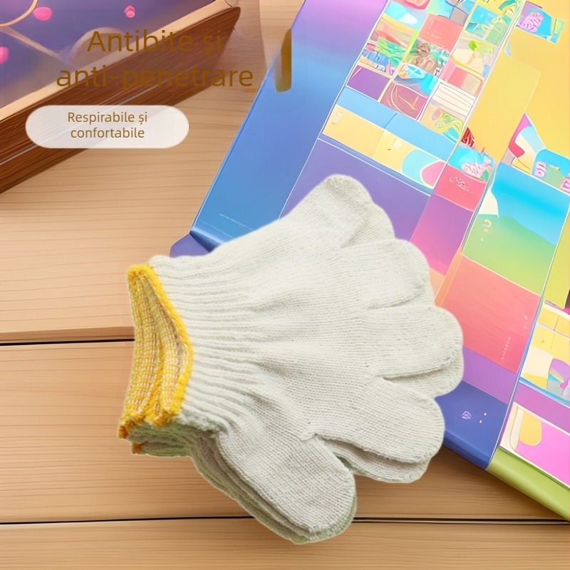 Mănuși pentru copii, cu degete, pentru uz zilnic, tricotate din fir amestecat, antiderapante, unisex, pentru 1-18 ani