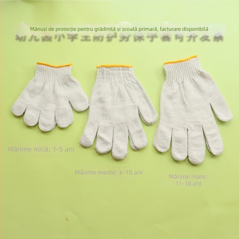 Mănuși pentru copii, cu degete, pentru uz zilnic, tricotate din fir amestecat, antiderapante, unisex, pentru 1-18 ani