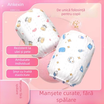 Manșetă de unică folosință pentru bebeluși, antifouling, toate sezoanele, imprimare desen animat, unisex
