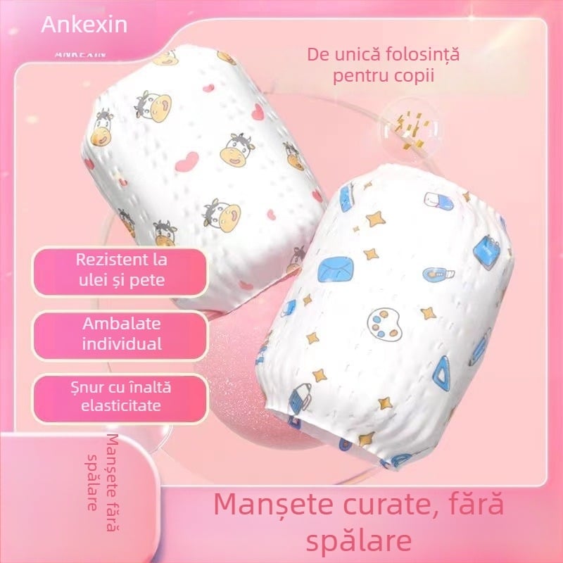 Manșetă de unică folosință pentru bebeluși, antifouling, toate sezoanele, imprimare desen animat, unisex