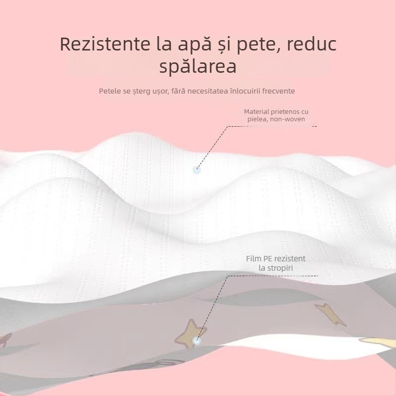 Manșetă de unică folosință pentru bebeluși, antifouling, toate sezoanele, imprimare desen animat, unisex
