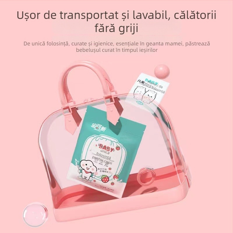 Manșetă de unică folosință pentru bebeluși, antifouling, toate sezoanele, imprimare desen animat, unisex