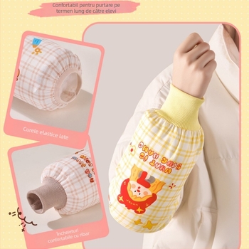 Manșete de protecție cu imprimeu desen animat, material Oxford impermeabil, stil modern minimalist