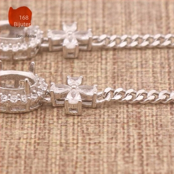 Bază de brățară din argint S925 pentru femei – kit DIY cu forme multiple (constelație, inimă, fruct, frunză, picătură, litere), placare electro, design original