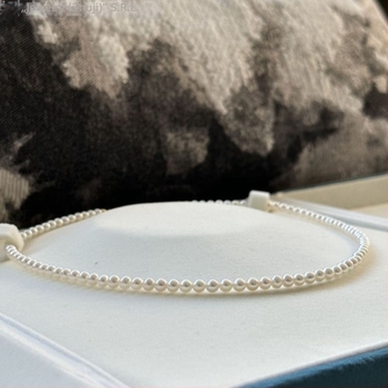 Colier cu perle de apă dulce, formă perfect rotundă, lanț Millet cu perle, închidere din aur 18K, accesorii din argint 925