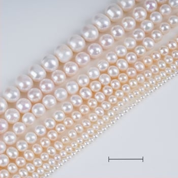 Perle naturale de apă dulce aproape rotunde – naturale, mărgele pentru bijuterii DIY