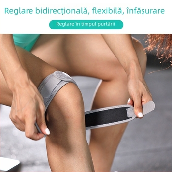 Genunchiere sportive cu curele din silicon pentru patelă, subțiri și respirante din neopren, pentru baschet