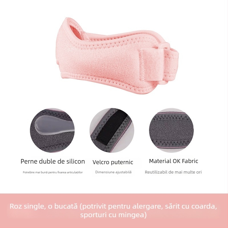 Genunchiere sportive cu curele din silicon pentru patelă, subțiri și respirante din neopren, pentru baschet