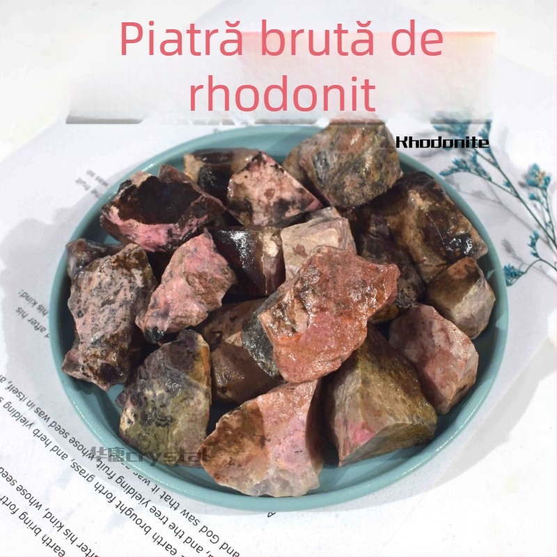 Rosepyroxene Piatră Difuzor Aromaterapie, Calcedonie Naturală, Claritate si1, Cu Formă, Personalizare Procesare