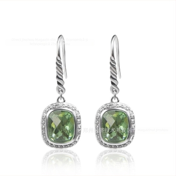 Cercei din alamă placate cu aur, cablu răsucit, micro-incrustări, primăvara 2023, stil Fashion OL