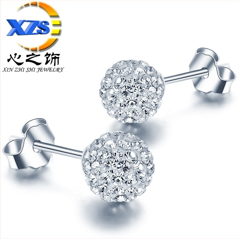 Cercei din cupru, finisaj diamant – stil geometric, Heart Ornament, bijuterii feminine de modă