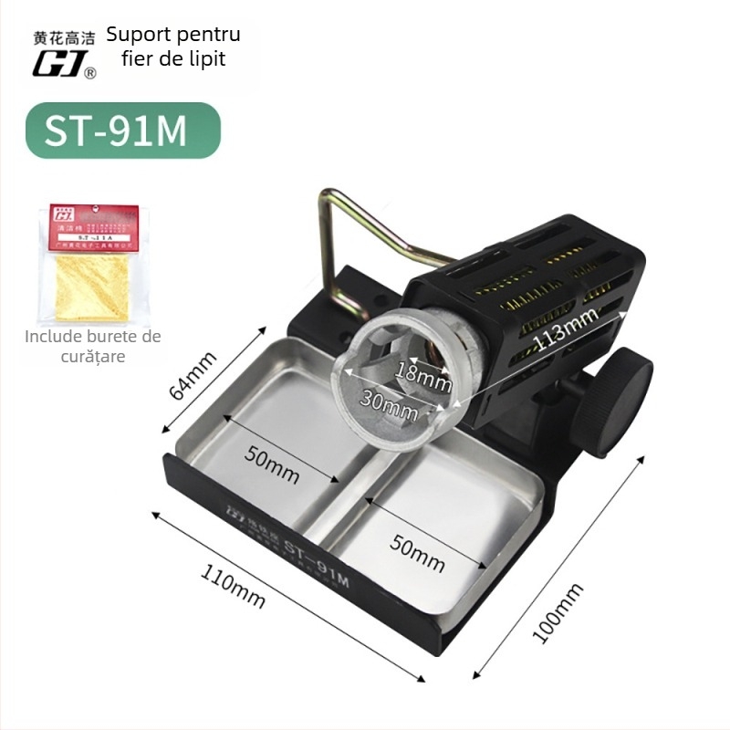 Suport pentru fier de lipit ST-90, suport metalic pentru lipit, 220V, pentru sudură și întreținere