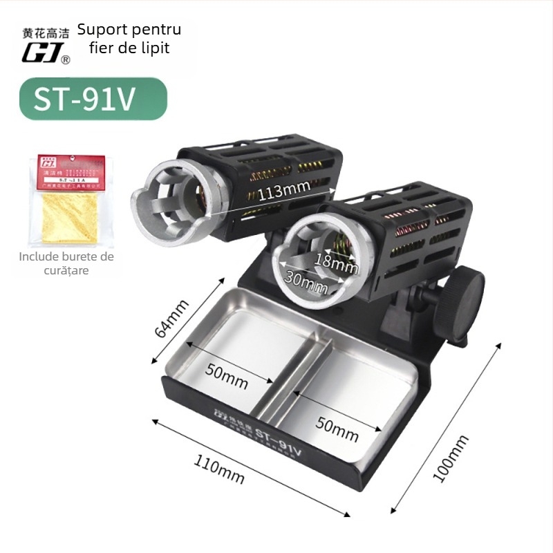 Suport pentru fier de lipit ST-90, suport metalic pentru lipit, 220V, pentru sudură și întreținere