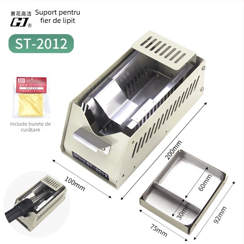 Suport pentru fier de lipit ST-90, suport metalic pentru lipit, 220V, pentru sudură și întreținere