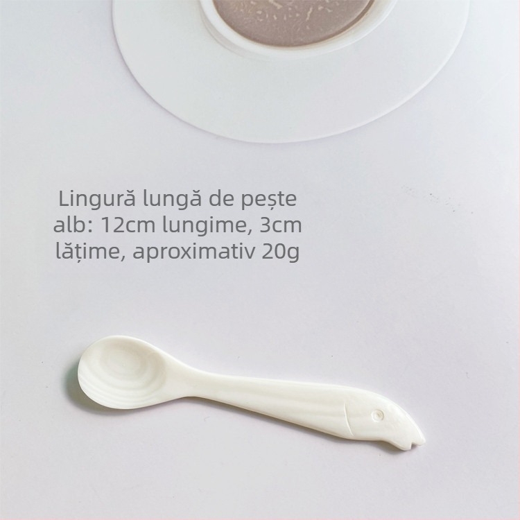 Lingură din cochilie de perlă, lucrată manual, gravată, suprafață lustruită, pentru uz casnic – amestec cafea și desert