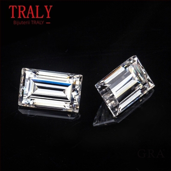 Moissanite piatră pătrată ne montată – claritate Vvs, material artificial, stil modern minimalist