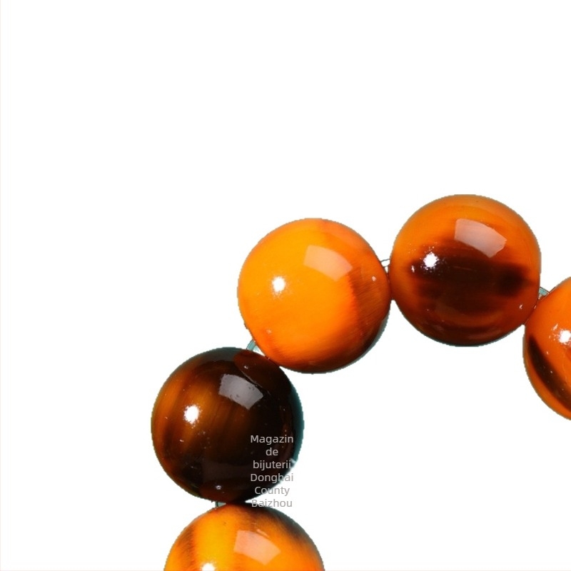 Brățară din corn cu mărgele rotunde, croită manual, stil natural, unisex, 18 bucăți