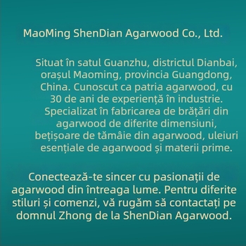 Brățară din Agarwood, lucrată manual, stil chinezesc nou, cadou personal ideal, lansare iarnă 2024