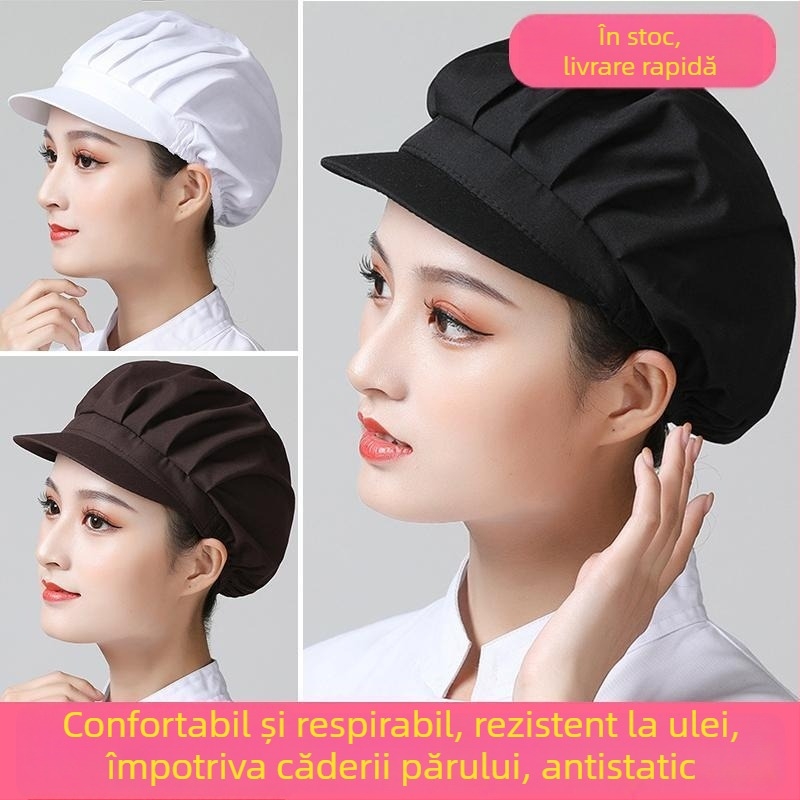 Șapcă de bucătar cu cioc de rață, cu plasă respirabilă, protecție la praf pentru atelier și bucătărie, primăvară
