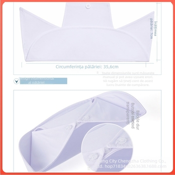 Șapcă de infirmieră pentru femei, cu vârf plat, poliester-bumbac, monocrom, stil spital