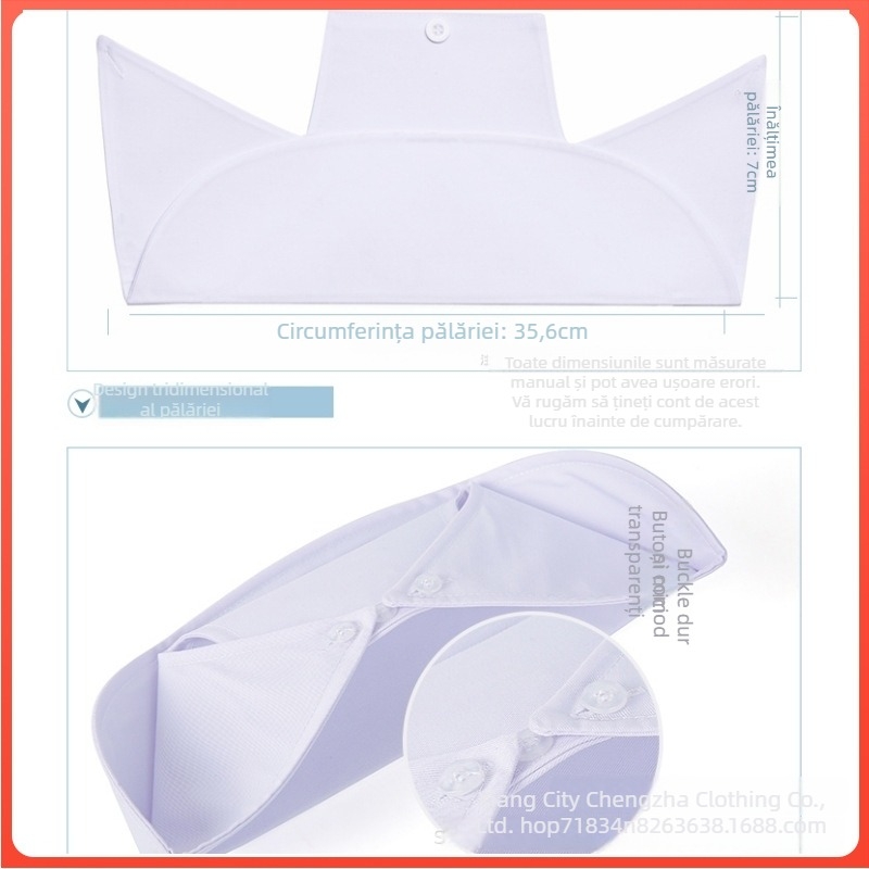 Șapcă de infirmieră pentru femei, cu vârf plat, poliester-bumbac, monocrom, stil spital