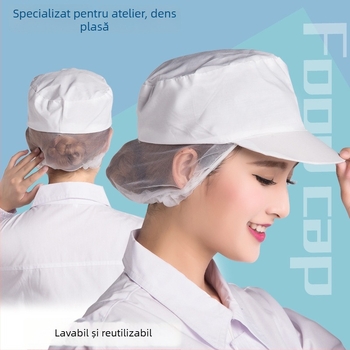 Șapcă din plasă pentru fabrică alimentară, din ABS, cu margine lată, personalizabilă cu logo, pentru femei și adulți