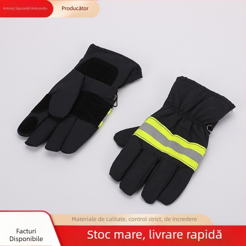 Antong mănuși pentru stingerea incendiilor – țesătură ignifugă, izolație la temperaturi înalte, pentru intervenții în incendii, rezistente la uzură