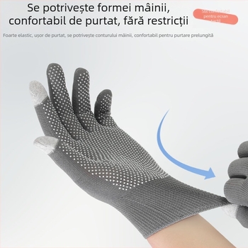 Mănuși pentru sortare în supermarket, cu aderență anti-derapantă, compatibile cu ecranul tactil, design subțire, protecție și rezistență la uzură