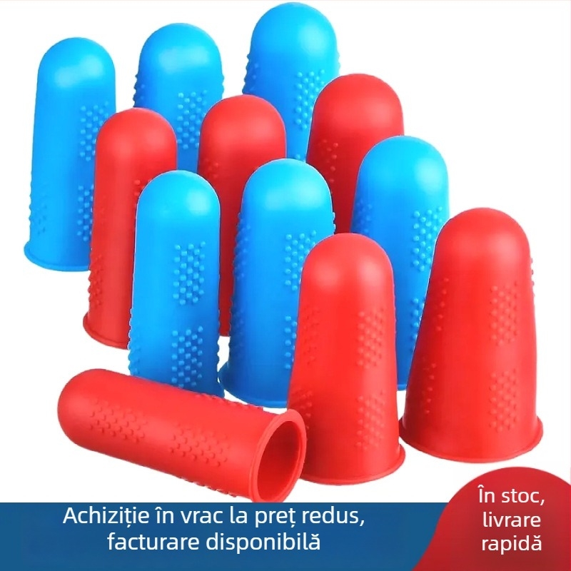 Set de protecții pentru deget din silicon, în trei mărimi: mare, mediu, mic – rezistent la temperaturi înalte, protecție împotriva arsurilor