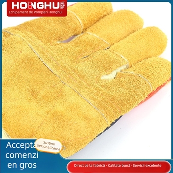 Mănuși de intervenție în situații de urgență pentru stingerea incendiilor – termoizolați, rezistenți la flacără, din fire de bumbac, pentru salvare și asistență