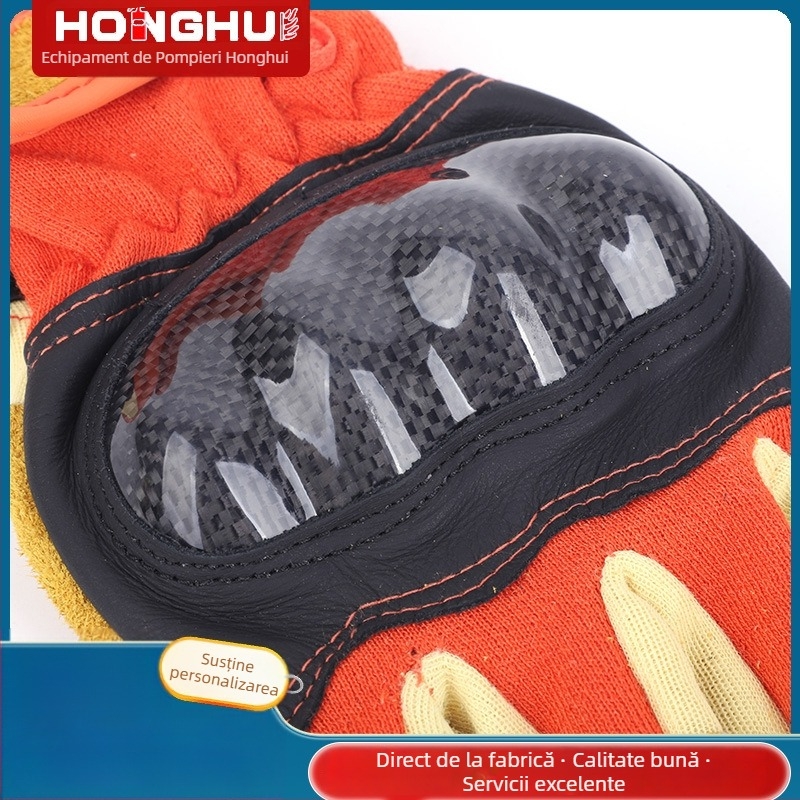 Mănuși de intervenție în situații de urgență pentru stingerea incendiilor – termoizolați, rezistenți la flacără, din fire de bumbac, pentru salvare și asistență