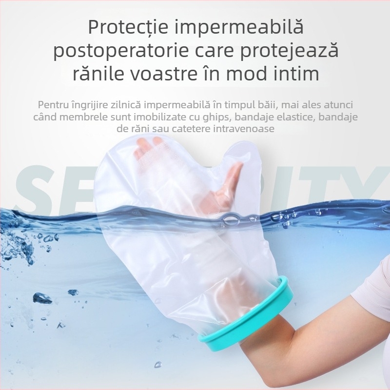 Zixi husă impermeabilă pentru baie, protecție a rănilor postoperatorii și PICC