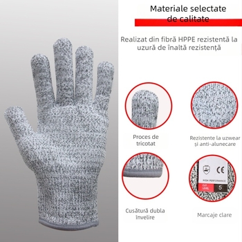 Mănuși de protecție pentru tâmplărie pentru copii - PVC, pentru tâmplărie și sculptură, rezistente la tăieturi