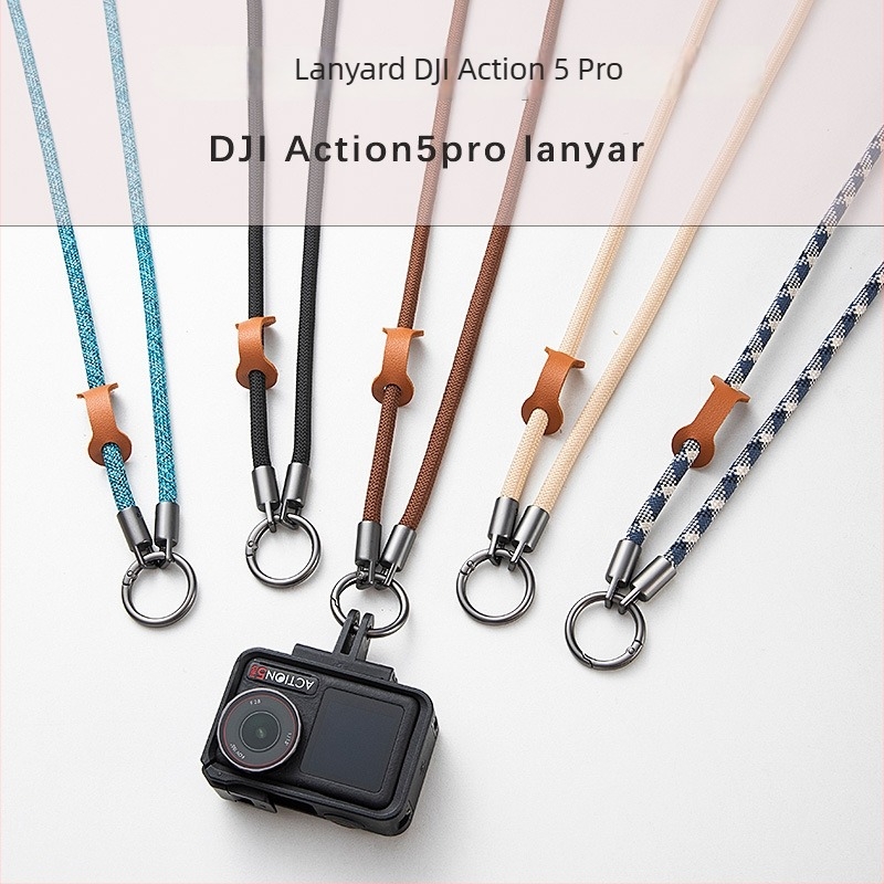 Lanier pentru DJI Action Camera – făcut manual, cordon poliester, cataramă din metal, design unisex, pentru Action 4/5