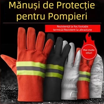Mănuși de protecție incendiu 3C-certificate, cu protecție la flăcări și izolație termică pentru temperaturi înalte, modelele 97, 02, 14