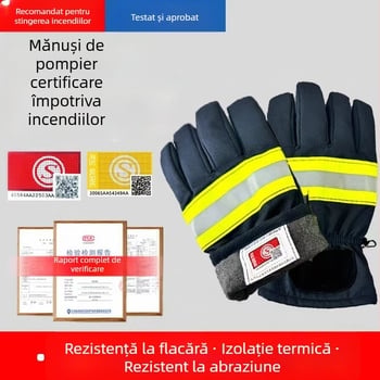 Mănuși de protecție incendiu 3C-certificate, cu protecție la flăcări și izolație termică pentru temperaturi înalte, modelele 97, 02, 14