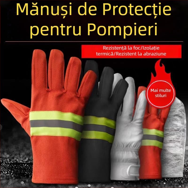 Mănuși de protecție incendiu 3C-certificate, cu protecție la flăcări și izolație termică pentru temperaturi înalte, modelele 97, 02, 14
