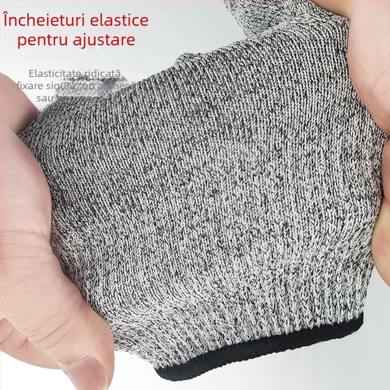 Qin Sail Mănuși HPPE rezistente la tăiere – Grade 5 protecție pentru tăierea sticlei, grădinărit și prelucrarea lemnului