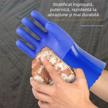 Mănuși PVC industriale – impermeabile, rezistente la ulei, antiderapante, rezistente la acide și la alcalii