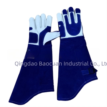 PORSCHAN Mănuși de sudură din piele de vită - Material: piele de vită; Funcție: mănuși pentru sudare; Utilizare: protecție personală